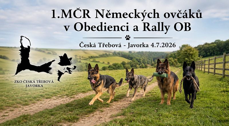 MČR Německých ovčáků v OB a Rally OB 4.7.2026
